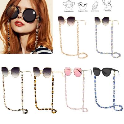 China New Acetic Acid Romantic Hand Chain Eyeglass Eyeglass Sunglasses Hanging Pearl Chain Romantic Handmade Colorful Chain for sale