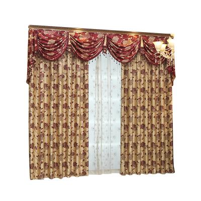 China Wholesale Blackout Factory Style European Curtain Luxury And Romantic Curtain With Beautiful Drapery for sale