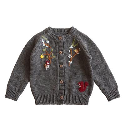 China Anti-Shrink Baby Girl Clothes Organic Sweater Baby Jacket Sweater Cotton Cardigan Sweater Coat For Kids for sale