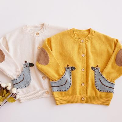 China 2021 Wholesale Anti-Shrink Boutique Baby Kids RTS Cardiganr Kids Winter Oversized Custom Knit Plain Sweaters for sale