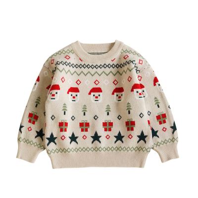 China Custom New Design OEM Sweater Kids Baby Boy Girl Christmas Sweater Children Christmas Anti-Shrink Sweater for sale