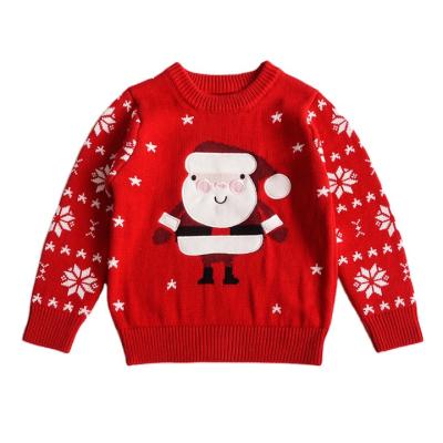 China Custom Cheap Acrylic Funny Christmas Sweater Baby Kids Pullover OEM Kids Anti-Shrink Ugly Christmas Sweater for sale