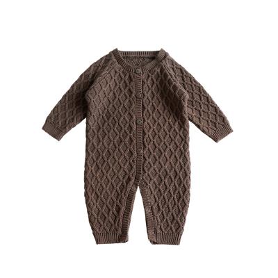 China Factory Customized Wholesale High Quality Newborn Baby Jumpsuit Boy Knitted Cotton Romper Breathable for sale