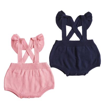 China Soft Baby Romper Newborn Ruffle Jumpsuit Cotton One Piece Jumpsuit Outfit Outfits Clothes Summer for sale