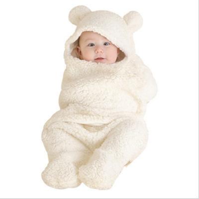 China Anti-Static Factory Sale Newborn Split Leg Warm Organic Cotton Fleece Winter Thicken Baby Sleeping Bag for sale