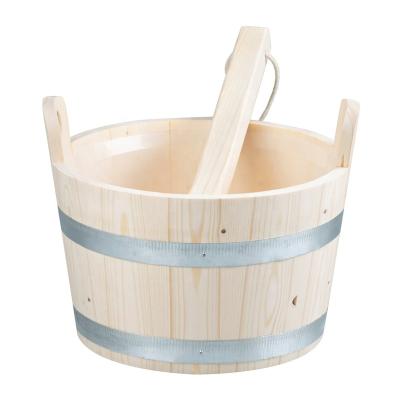 China Traditional Outdoor Garden Sauna Rooms Accessories Small Sauna Bucket Wooden Burning Kit for sale