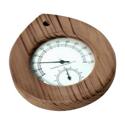 China Traditional Red Cedar Digital Thermometer And Hygrometer Sauna Accessories for sale