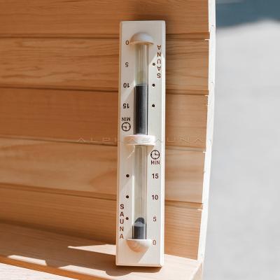 China Traditional Sauna Accessories Wooden 15 Minutes Shower Hourglass Timer for sale