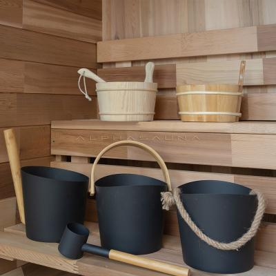 China Traditional Sauna Accessories Part Bucket Shower Kit for sale