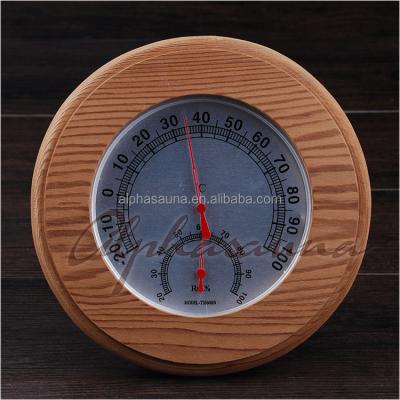 China Round Computer Control Panel Hygrometer / Room Temperature Thermometer for sale