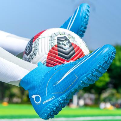 China Wholesale Fashion Soccer Shoes\2023 Comfortable\Durable Soccer Boots Air Zoom Full Knitted Waterproof Soccer Boots Shoes Orange Soccer Cleats Soccer Training Shoes for sale