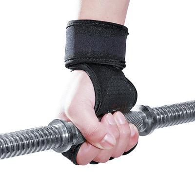 China Durable Removable Adjustable Magic Tap Wrist Men Gym Workout Half Finger Gloves for sale