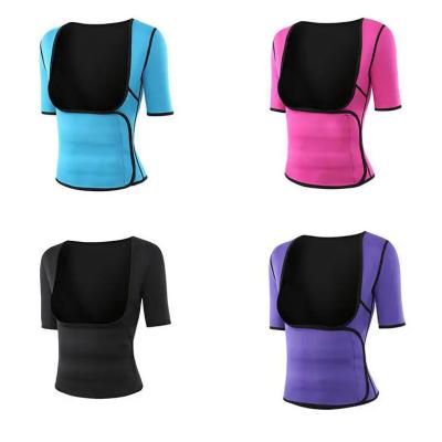 China Wholesale Antibacterial Women Sauna Sweat Vest With Adjustable Shaper Belt Neoprene Waist Trainer Corset Weight Loss Slimming Vest for sale