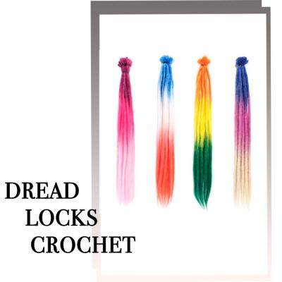 China Tricolor Artificial Afro Wave Locs Hair Afro Tuck Crochet Horrible Lock Synthetic Dreadlocks Hair Extensions for sale