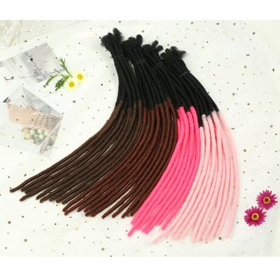 China Afro Wave Force Factory For Sale Afro Curly Faux Locs Humanhair Crochet Dread Locks Synthetic Dreadlocks Hair Extension for sale