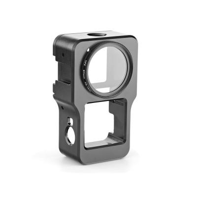 China Durable/Protect Camera Aluminum Alloy Camera Cage View Shell Housing Case 1/4 Protective Screw For DJI Action 2 Sports Camera Accessories for sale