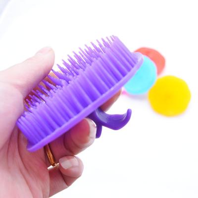 China Waterproof Cheap Price Plastic Scalp Massage Handle Shower Hair Brush for sale