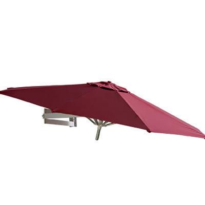 China 8 FT Wall Mounted Patio Umbrella Outdoor Wall Umbrella with Adjustable Pole Tilting Sunshade Umbrella with Wind Vent for sale