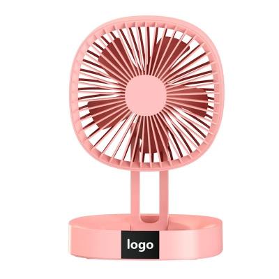 China Logo Folding Fan Portable Folding Electric Custom Ceiling Rechargeable Picnic Camping Fan for sale