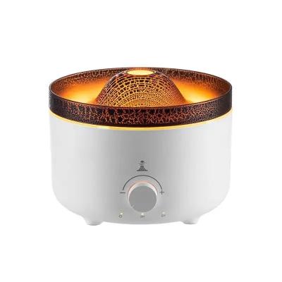 China 2023 3D Simulation Volcano Flame Air Humidifier Aroma Essential Oil Remote Control Private Ultrasonic Diffuser for sale