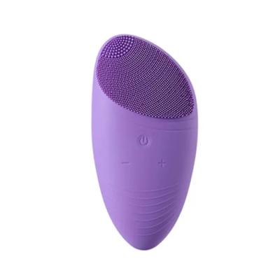 China 2023 Logo Rechargeable Electric Ultrasonic Massager DEEPLY CLEANING Silicone Face Private Cleaner for sale