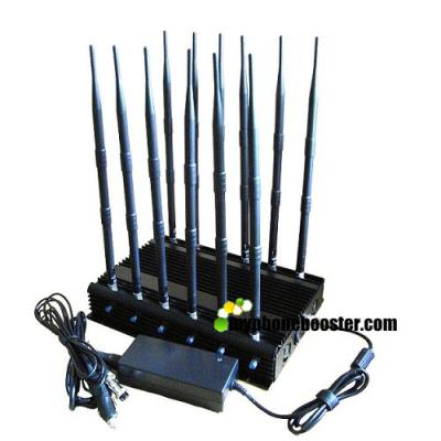 China 12 Antennas 30W High Power Prison/Jail Lojack Cellphone Signal Jammer  Block GSM DCS 3G 4G LTE Wifi 5.8G Lojack 315 433 for sale