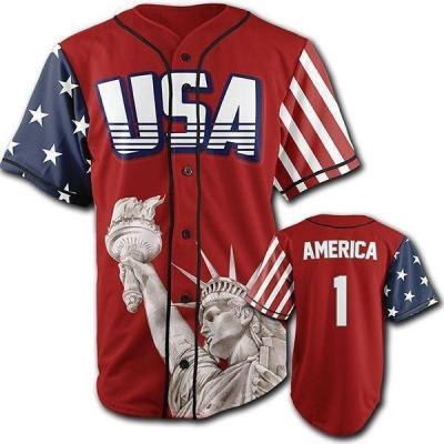 China 100% AMERICA #1 RED BASEBALL TANK TOP Quick dry full polyester fabric design embroidery,customized embroidery design baseball tank tops,good quality baseball j 100% for sale