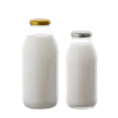 China Food Customized Wholesale 300ml 400ml 500ml Milk Storage Bottle With Lid for sale