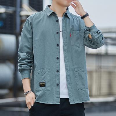 China Wholesale Color Anti-pilling Men's Casual Shirt Full Pocket Sleeve Shirt For Teenager for sale