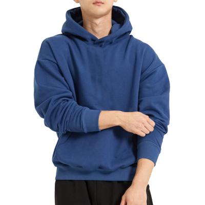 China Popular Blue Hooded White Anti-pilling Plus Size Sweater Sweatshirts Sweatpants Men Hoodies Tracksuit Wholesale Sweater Sets for sale