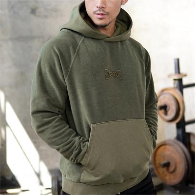 China Wholesale Casual Comfortable Vintage Design Streetwear Quality Anti-pilling Men Oversized Hoodie Sweatshirt for sale