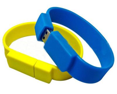 China Silicone wristband usb flash drive for sale