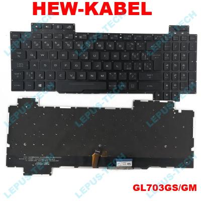 China New Original Czech CZ CS SK Keyboard For ASUS GL703G GL703GS GL703GM Backlit CS CZ SK Keyboard GL703G GL703GS GL703GM for sale