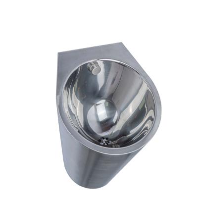 China Wall Mounted Sensor Urinal Hospital Stainless Steel Industrial Waterless Urinal for sale