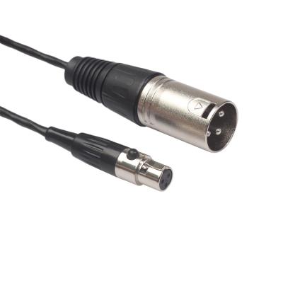 China Camera Mini XLR 3pin Female to XLR Male Microphone Cable Converter for Live Streaming Carmera Mixer Sound Card E-piano for sale