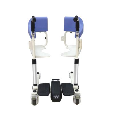 China 140KG Adjustable Multi-Ratio Electric Patient Lift Wheelchair Transfer Lift With Commode Chair 3.35AH for sale