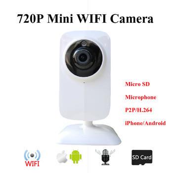 China HD Mini Wifi IP Camera Wireless 720P TF SD Card P2P Baby Monitor for sale