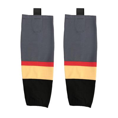 China OEM Breathable Cheap White Fashion Funny Hockey Socks Wholesale Cheap Plain Hockey Sock Sublimated for sale