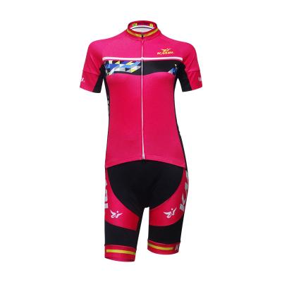 China OEM Breathable Custom Mens Cycling Jersey Set Bicycle Short Sleeve Set Shirt+3D Cushion Shorts Quick Dry Breathable Sportswear for sale