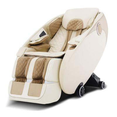 China Smart Portable Massage Chair Deep Tissue Massage Folding Remote Weightless Massage Chair Beige mstar for sale