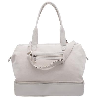 China Custom Made High End White Leather Diaper Bag Waterproof PU Baby Diaper Layer Bag For Mommy for sale