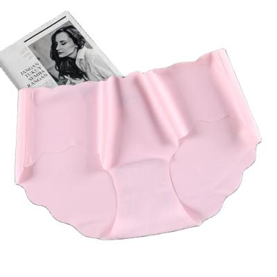 China Antibacterial Silk Calecons Brief OEM ODM Ice Women's All Year Seamless Women's Panties Panties Underwear Anti-exhaust for sale