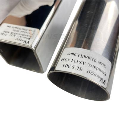 China Unique individual building materials SUS304 304L metal texture welded 2inchx1mm thickness stainless steel tube with low price for sale