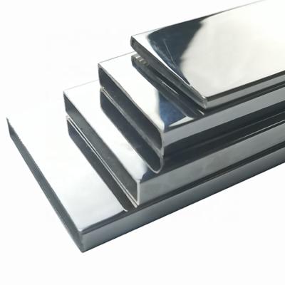 China Metal Products Join Winsco And Fly Your Dreams Flat Rectangular SUS304 304L 5mmx10mm Stainless Steel Pipe For Bathroom Shelf for sale