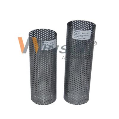 China Food Processing Plant / Petrochemical Processing / Water Well Selling ASTM A554 201 Standard 304 316L Welded Stainless Steel Perforated Lined Tube For Water Purifier for sale