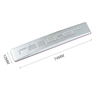 China Factory Direct Wholesale Metal Labels Eco - Friendly Electroplate With Adhesive , Custom Metal Name Tag For Car for sale