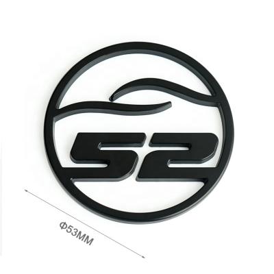 China 3D Car Logo Emblem, High Quality Durable Europe Black Metal Custom Made Badge For Car for sale