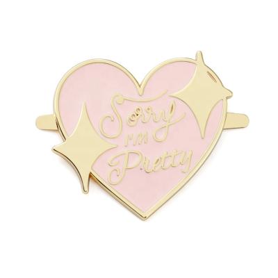 China Eco-Friendly Fashion Customized Metal Logo Tag, New Design Metal Label Heart Shape Tag For Handbags for sale