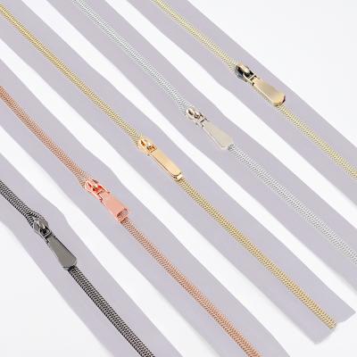 China Nickel Free Eco-Friendly Zippers Fabric Zipper Fancy Colorful Plastic Custom Nylon Zipper Roll #3 #5 Long Zipper Zipper Zipper For Clothes for sale