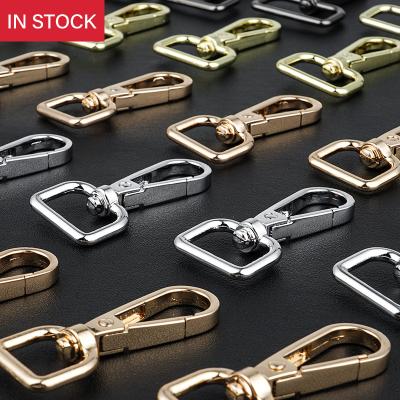 China bag parts nickel free hardware in stock 1 inch swivel dog snap hook leash 5/8 wholesale snap hooks custom metal dog hook 25mm for handbags for sale